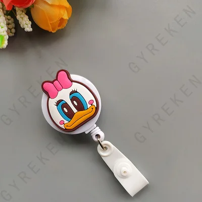 New Cute Cartoon Retractable Pull Badge Reel ID Lanyard Name Tag Card Nurse Badge Holder lovely Kids Reels Office Supplies - Color: 19