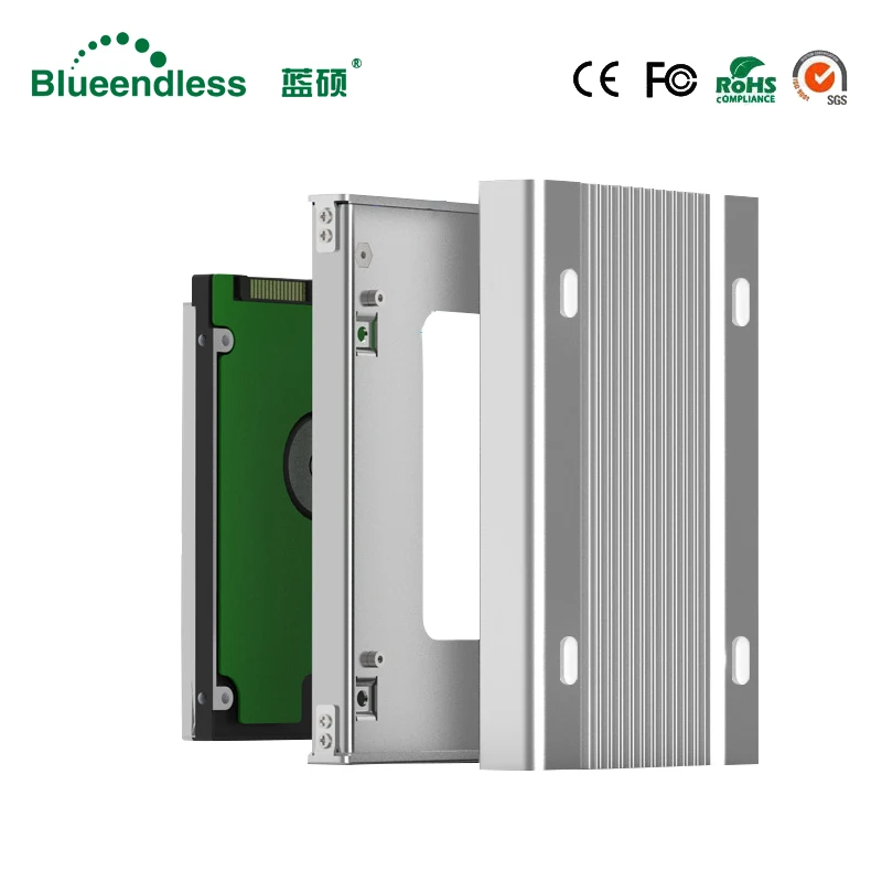 2.5 Inch Aluminum Hdd Case Ssd Hd External Hard Drive Sata to Usb Hard Disk Case Box for 9.5mm 15mm HDD Box external hard drive case ssd enclosure hard drive enclosure hard disk case external hard drive box hdd case enclosure