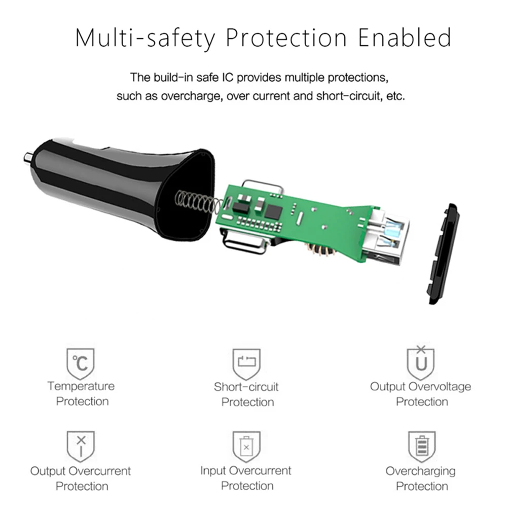 JRGK Универсальный 12/24V Quick Charge QC3.0 зарядных порта USB для автомобиля Зарядное устройство быстрой зарядки USB Зарядное устройство для samsung XiaoMi huawei P9