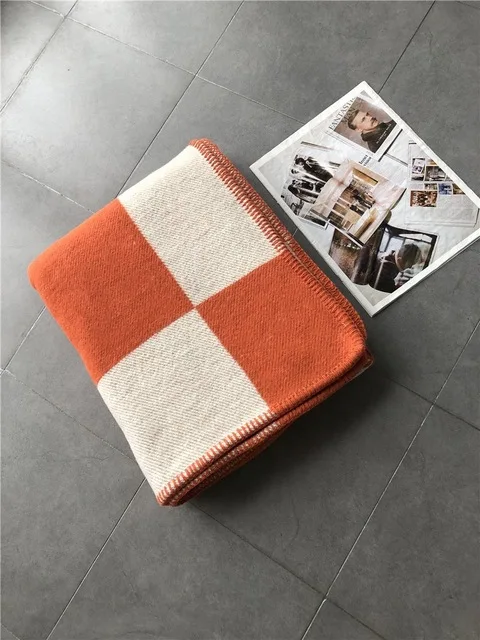 Plaid Blankets for Beds 1400g Weighted Wool Blanket Sofa Luxury Decorative Quilt 140x170cm Throw Best Selling 2020 Gifts Friend