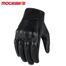 Мотоциклетные кожаные перчатки с сенсорным экраном для мужчин из натуральной козьей кожи, велосипедные перчатки для мотогонок Guantes de Moto Luvas мотоциклетный