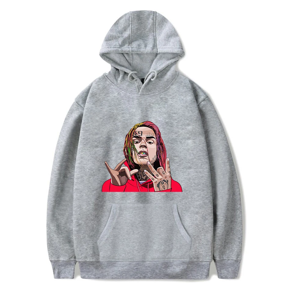 Простой стиль Aikooki высокое качество tekahi69 6ix9ine толстовки для мужчин/женщин популярные повседневные Харадзюку толстовка с принтом 6ix9ine пуловер