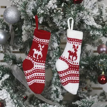 

Christmas Tree Hanging Gift Sock Christmas Decoration Stocking Sock Gift Candy Bags Lovely Gift Bag For Christmas