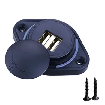 

Dual USB Car Charger Waterproof Plane Slider 3.1A 12-24V Power Adapter For Car Auto Motorcycle Boat Bus Modification