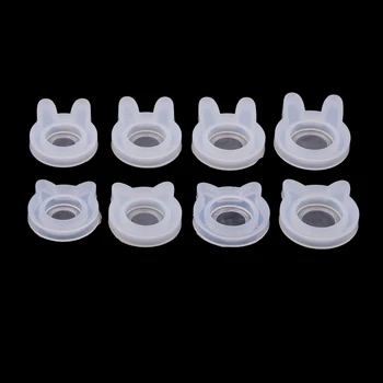 

8 Set Clear Silicone DIY Ring Mold for Resin Craft Mould Jewelry Making Tool