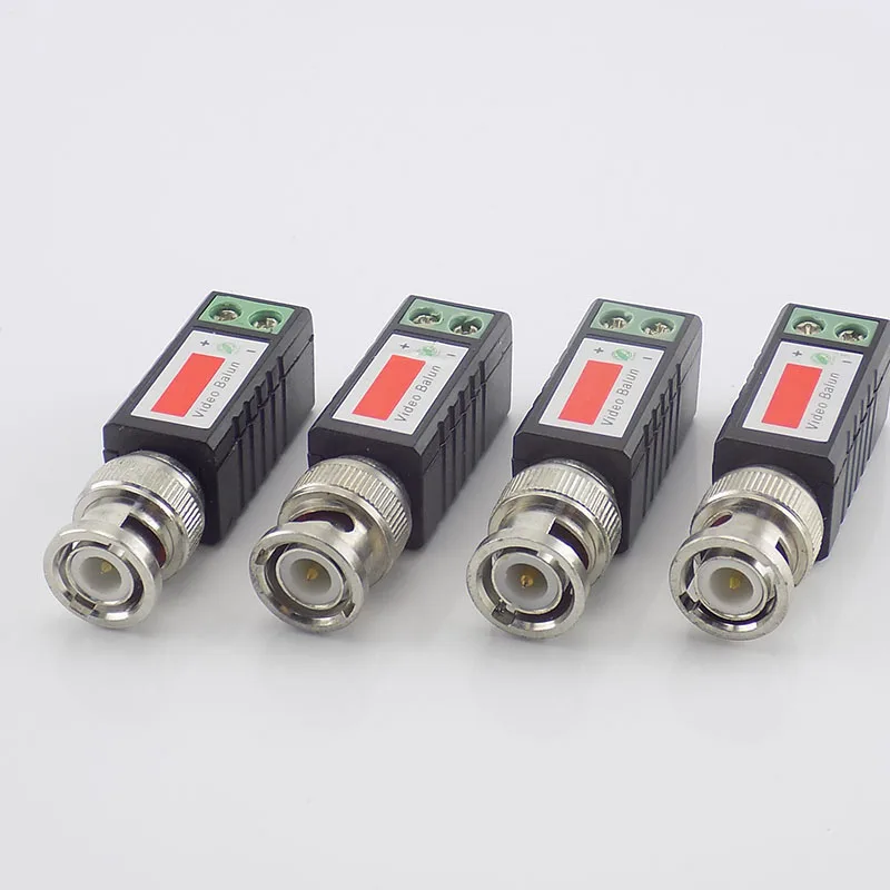 1 пара Bnc Мужской Коаксиальный Cat5 CCTV витой Bnc пассивный видео компенсационный трансивер камера Utp кабель коаксиальный переходник для камеры видеонаблюдения C12