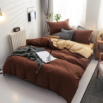 

Girl Kid Adult Boy Bedding Set King Queen Full Bed linen duvet cover+Bed sheet+Pillowcase Fashion new Geometric flat sheet set