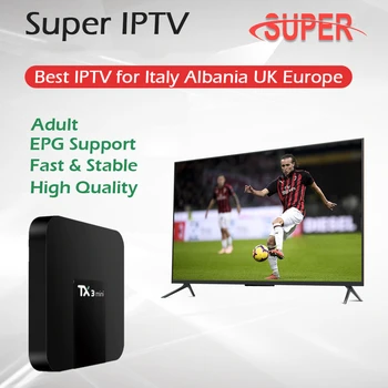 

TX3Mini Android 7.1 Box+1 Year GOTiT Italy Germany Europe IPTV Adult 1G/16G&2G/16G Amlogic S905W 4K H.265 WiFi Smart IPTV Box