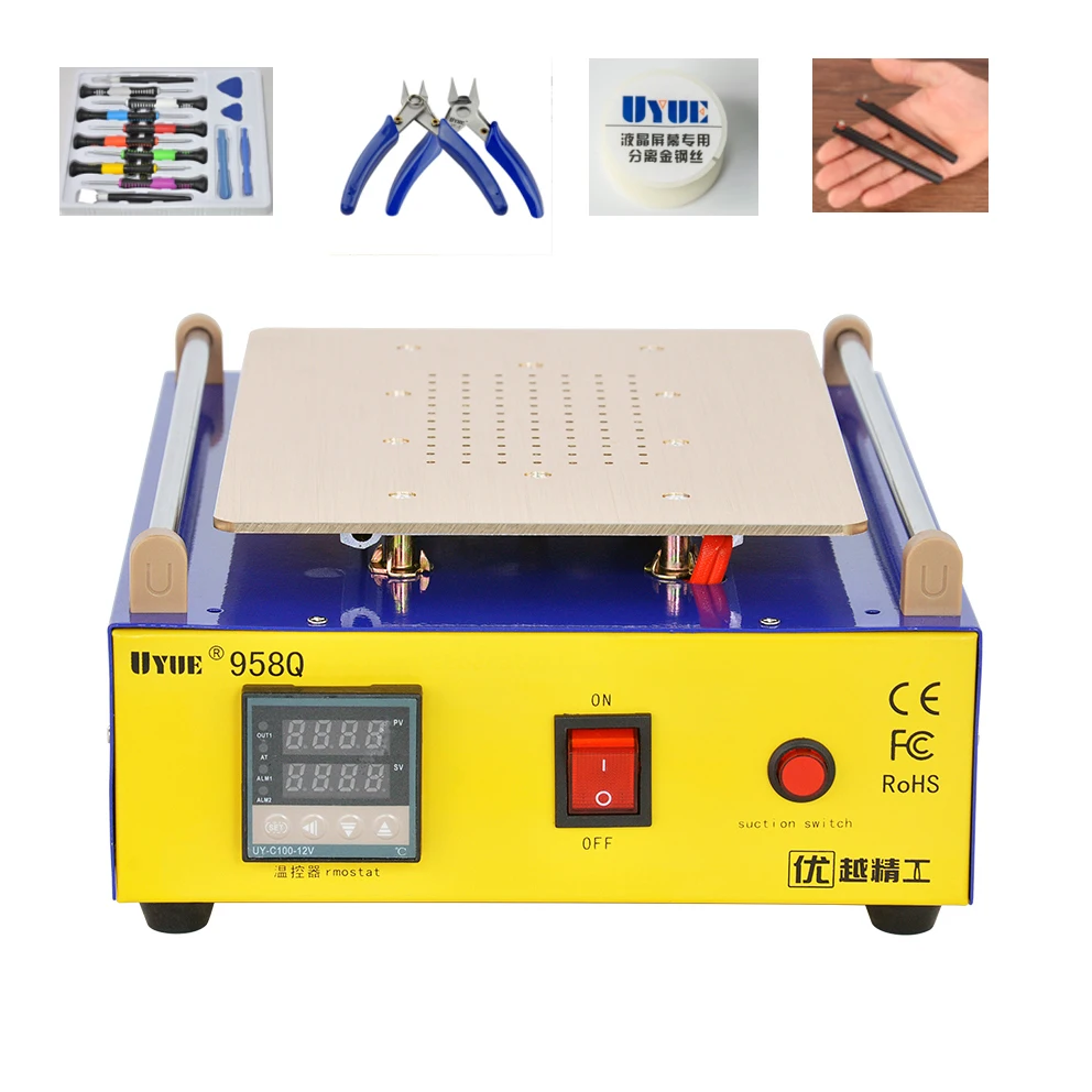 

UYUE 958Q Multifunction LCD Repair Machine 110V 220V Set Built-in Vacuum Pump Touch Screen LCD Separator For iPhone Samsung iPad
