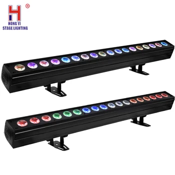 

Led 18x15W RGBWA 5IN1 Wall Wash DMX Light Non-waterproof Aluminum High Brightness For Professional Stage Dj Lighting