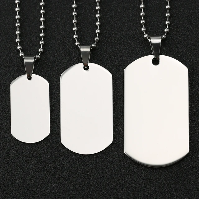 Dog Tag Necklace Dogtag Military Army 