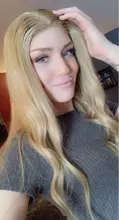 Pelucas de cabello humano Rubio para mujer, elegante peluca con malla frontal para mujer, peluca recta con corte Bob, 4x4 con cierre de encaje, pelucas de Cosplay brasileñas doradas