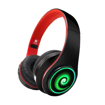 

LED Display Wireless Bluetooth Headphone Foldable Portable Earphones Music Gamer Headset For PC Phone Support TF Card AUX