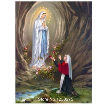 

5d diy full diamond embroidery religious woman icon diamond painting sale rhinestone square/round drill mosaic wall decor JX499