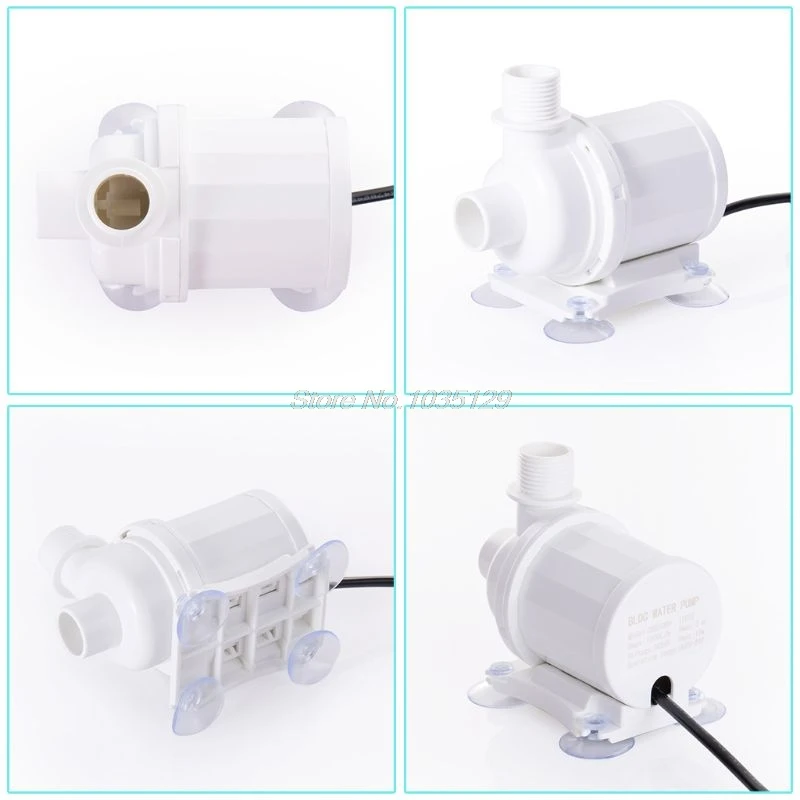 DC 24V Водяной насос 3M 1000L/ч Портативный миниатюрный бесщёточный электродвигатель ультра-тихий погружной водяной насос для охлаждения Системы нагреватель