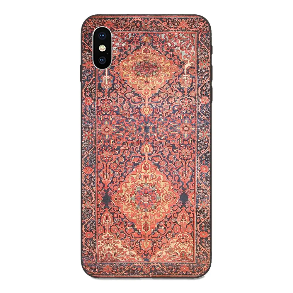 Мягкий ТПУ чехол Мобильный для Apple iPhone 4 4s 5 5S SE 6 6S 7 8 Plus X XS Max XR 2019 персидский ковер