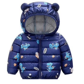 

Autumn Winter Cartoon Kids Down Cotton Jackets For Girls Children Warm Coats For Boys 1-5 Years Baby Clothes Children Outerwear