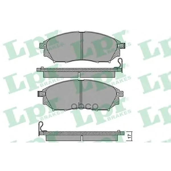 Колодки Тормозные Nissan Murano/Pathfinder/Qashqai/Renault Koleos Передние Lpr 05p1406 Lpr арт. 05P1406