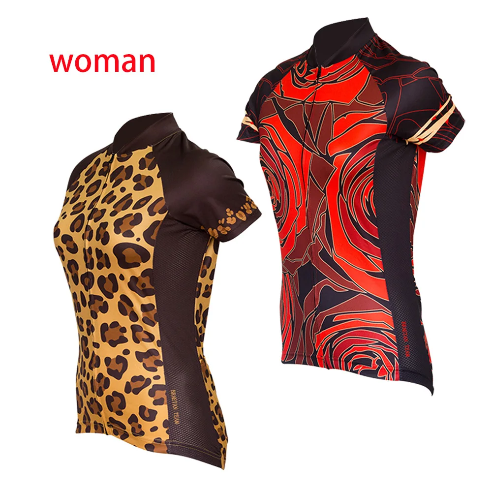 New Cycling Jersey Short Sleeve Woman Pro Team Road Bicycle Summer Red Flower clothing maillot ciclismo | Спорт и развлечения