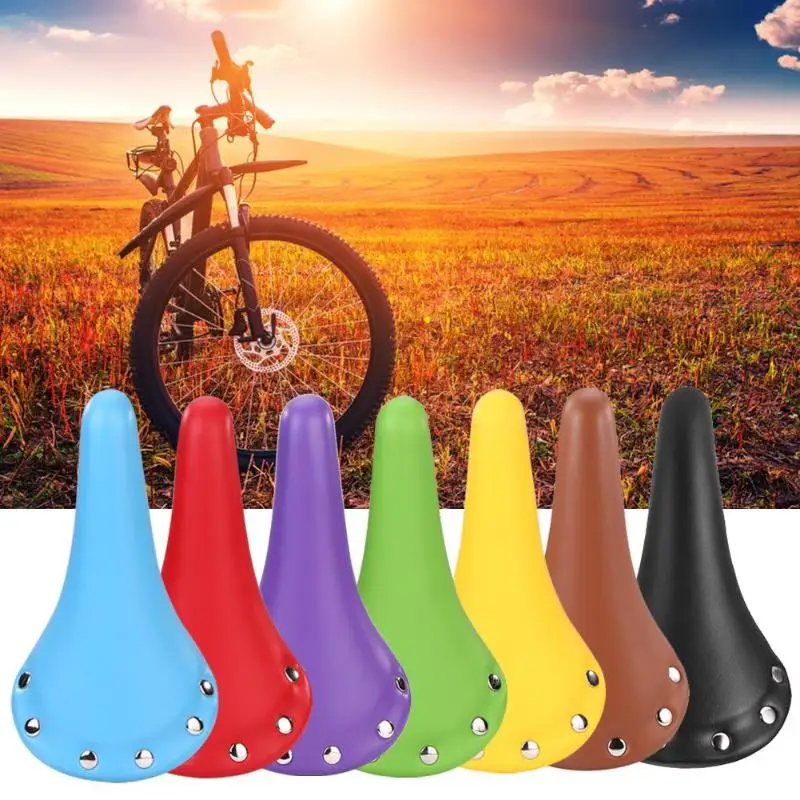 

Bicycle Saddle Leather Soft Bike Seat Cover Mat Cycling Bike Saddle Cushion Cycling Saddle Bike Saddle Racing Seat Mountain Bike