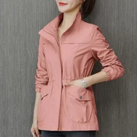 HI-FASHION Women Double Layer Windbreaker Autumn Casual Slim Coat Fashion Plus Size 4Xl Stand-Up Collar Ladies Jacket - Image 2
