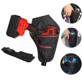 

Multi-functional Waterproof Drill Holster Waist safety Tool Bag Electric Waist Belt Tool Pouch Bag for Wrench Hammer Screwdriver