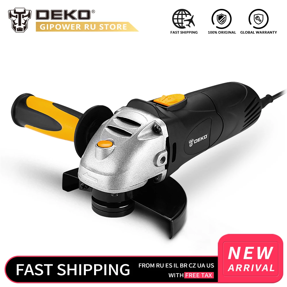 DEKOPRO 11000r/min Angle Grinder Electric Woodworking Grinding Grinder Machine Variable Speed Cutting Woodworking Tool