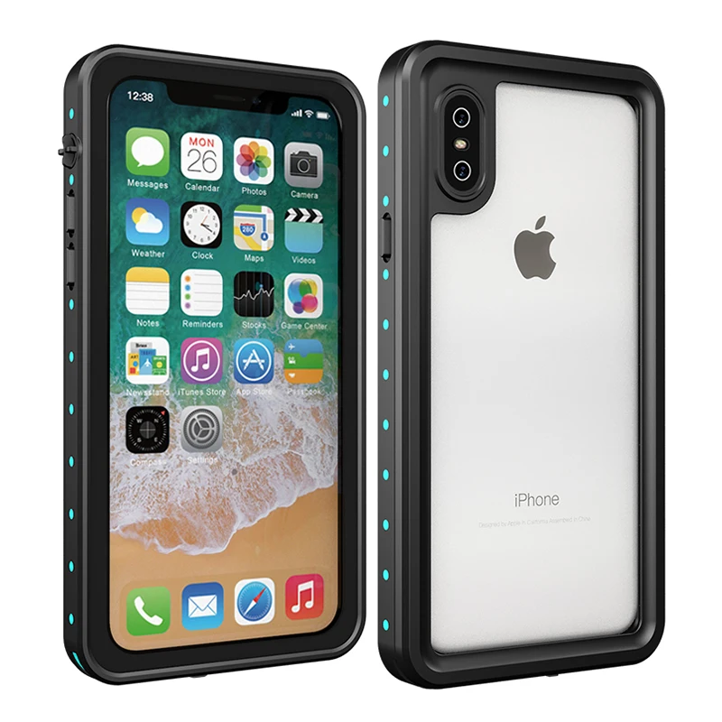 Для спорта на открытом воздухе IP68 Водонепроницаемый чехол для iPhone 7 8 Plus чехол для телефона для iPhone X XR XS Max противоударный подводный пылезащитный