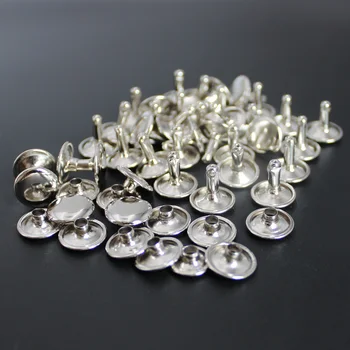 

Wholesale Drop Shipping Silvery Double Cap Rapid Stud Rivets for Leather,17 sizes for choice
