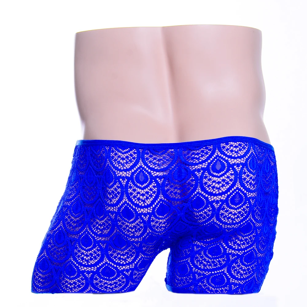 Creative Men's Peacock Lace  Hollow  Briefs Underwear Accessories Gifts