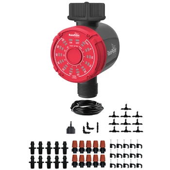 

Mist Irrigation Sprinkler System Irrigation Water Timer Controller Automatic Watering Drip Kit for Garden Greenhouse Patio Lawn