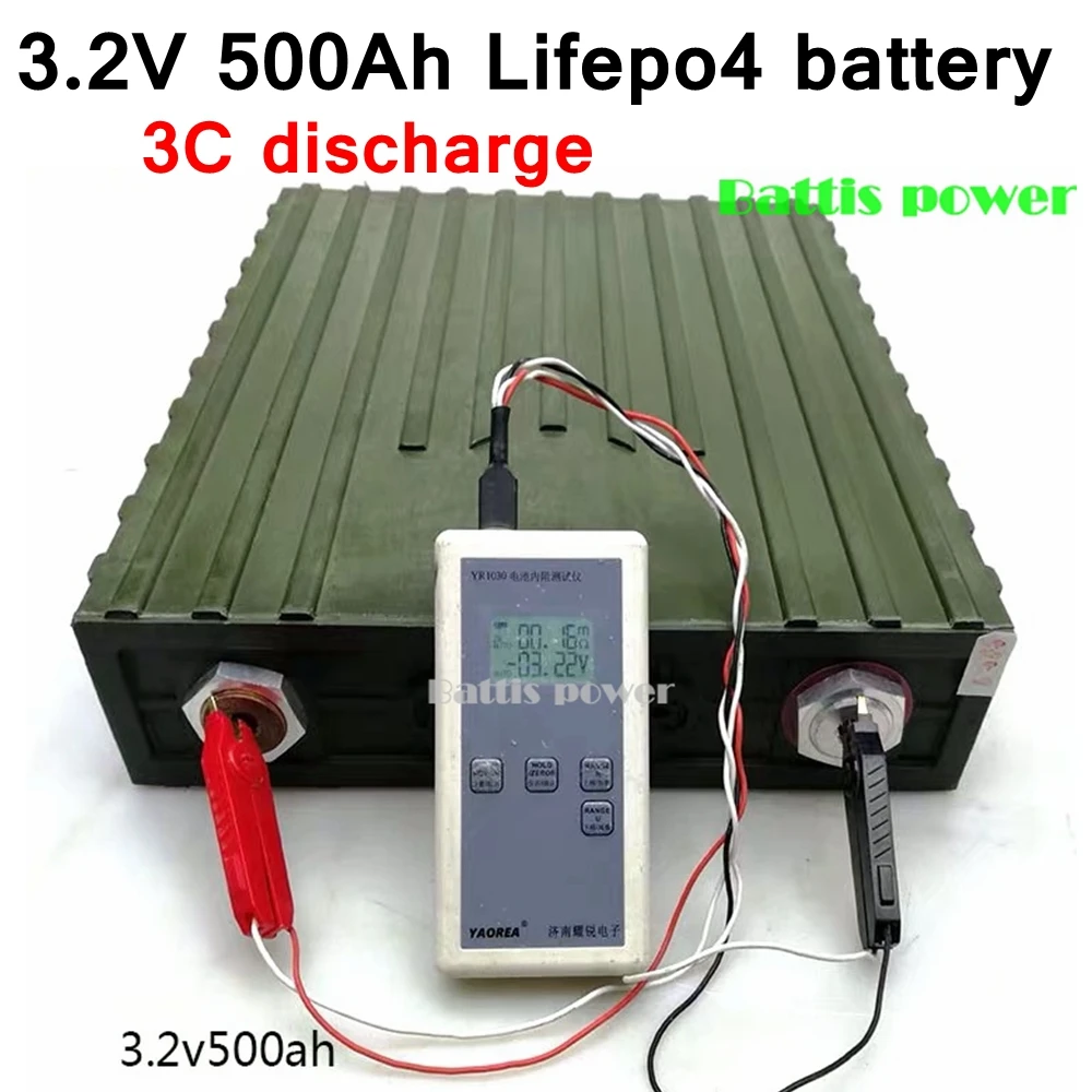 Lifepo4 3,2 V 500AH литиевая батарея для 12V 24V для хранения солнечной энергии, для автомобиля, для дома, электрические принадлежности, караван инвертор RV AVG