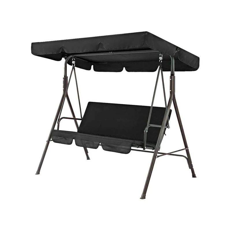 Swing Chair Cover Outdoor Garden Patio Swing Chair Seat and Top Cover Sunshade Canopy