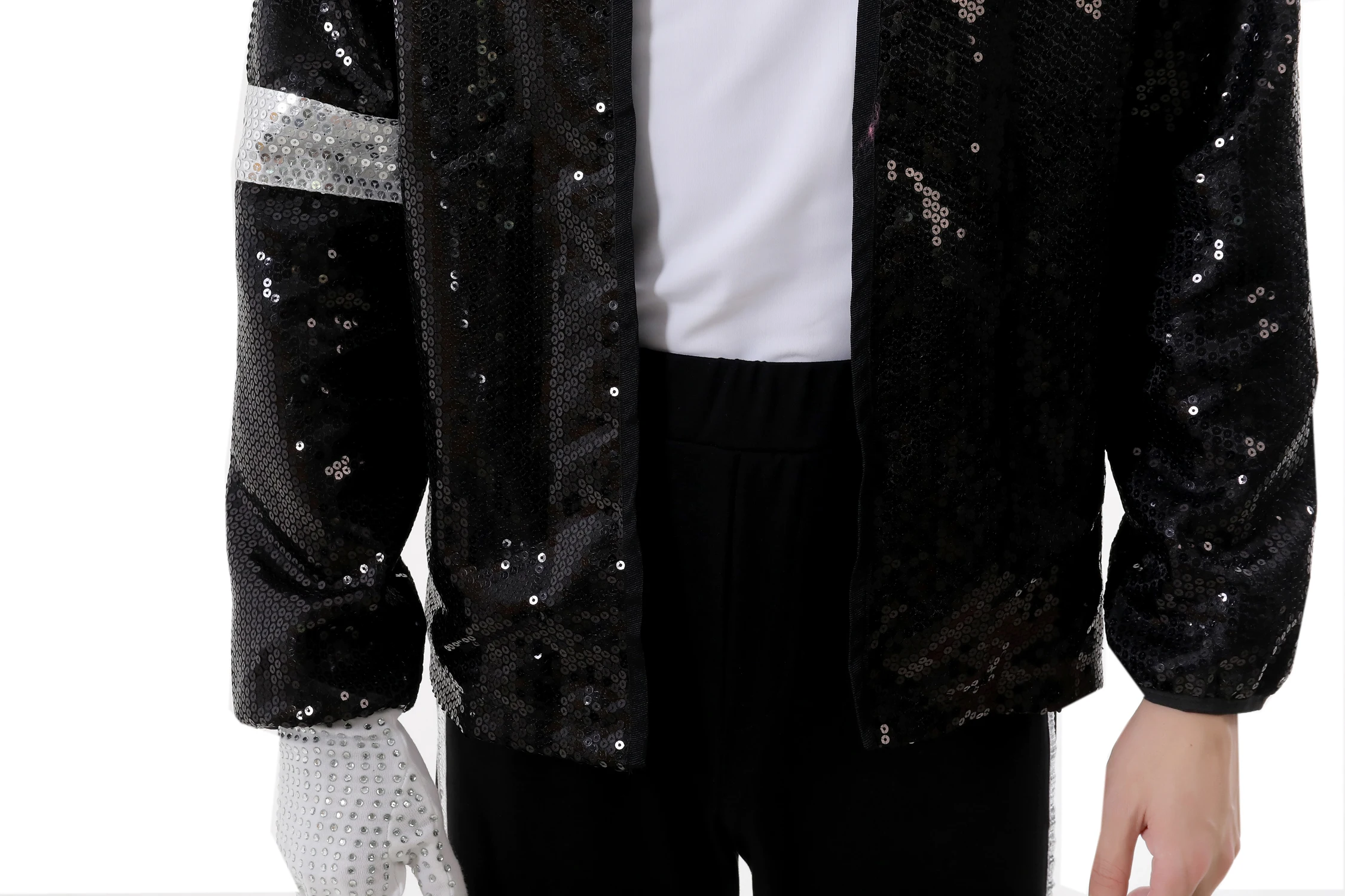 Begyndelsen Aktuator Klimatiske bjerge New Michael Jackson Billie Jean Suits Sequin Kids Adults MJ Jacket+Pants+Glove+Socks  Show Black Sequined Pacthwork _ - AliExpress Mobile