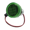 DIY AD101-22VAM mini circular design highlight digital display signal lamp type 0A-100A/50-500V AC voltage and current watch wit ► Photo 3/6