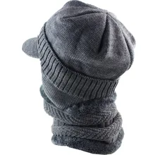 Новейшая Мужская зимняя бархатная зимняя шапка, Мужская Толстая вязаная шапка с утиным язычком, молодежная хлопковая шапка с капюшоном