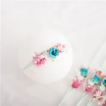 

Newborn Photography Props Headband Girls Boys Baby Photo Head Flower Hair Band Accessories Infants Headdress Headwear D08C