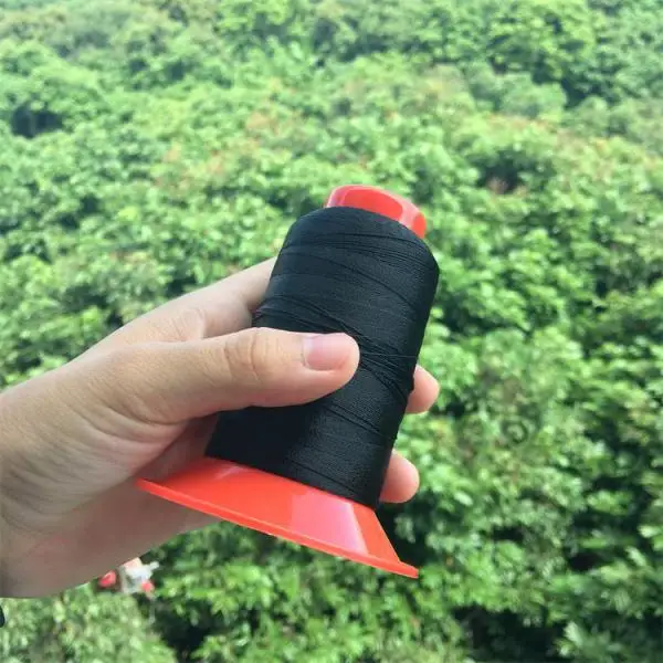High-strength Nylon Cord 500 Meters Strong Bonded Tent Backpack Sewing Thread for camping tent tarp awning backpack -Black