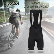 Lixada мужские велосипедные шорты быстросохнущая сетка 3D велосипедные шорты с подкладкой MTB велосипед езда нагрудник шорты одежда для велоспорта
