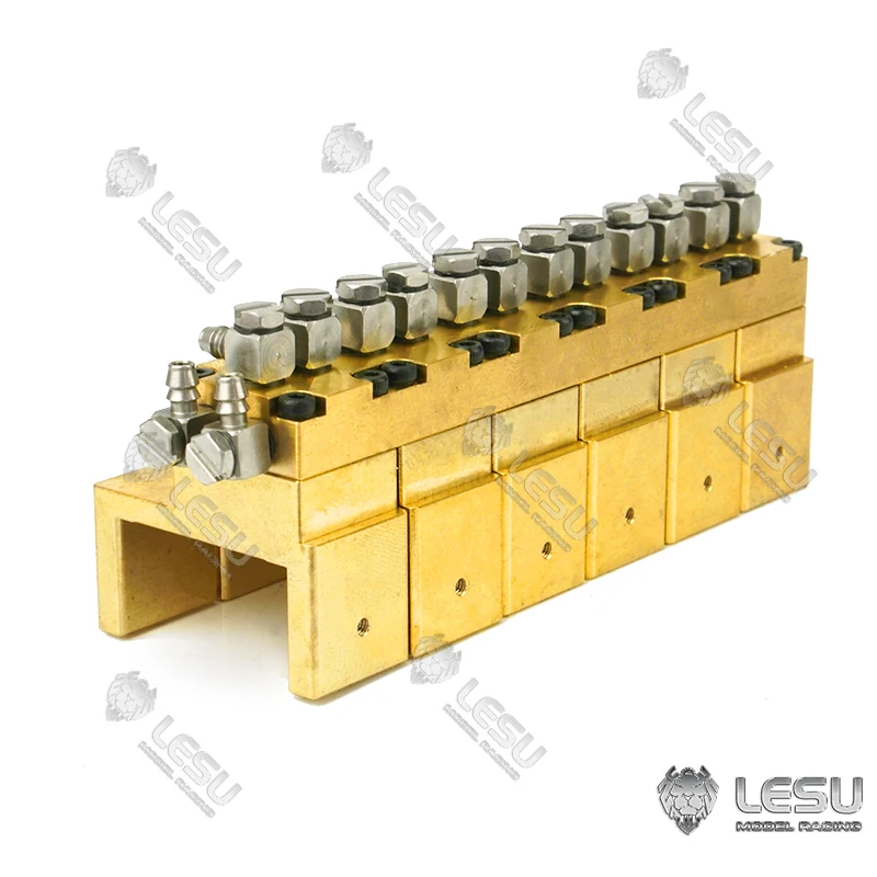 

LESU 6CH Metal Hydraulic Reversing Valve for 1/14 RC Dumper Truck Excavator