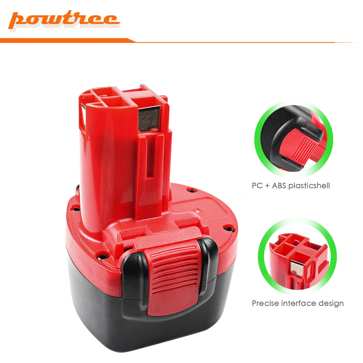 Powtree 9.6V 4000mAh Rechargeable Battery for Bosch BAT048 BAT100 BAT119 2607335272 2607335461 GSR Power Tools 9.6 V | Электроника