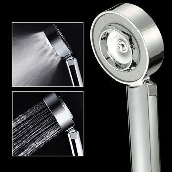 

Handheld Shower Head High Pressure Chrome Double-sided Water Saving Adjustable Luxury Spa
