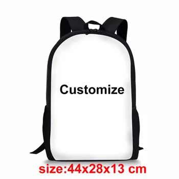 

FORUDESIGNS Customized Printing School Bag for Children Gift Primary Backpack Students Satchel Bagpack Teen Boy Girl Schoolbags