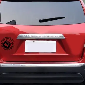 

Refective YOURS MAY GO FAST BUT Car Sticker Car Off-Road Styling Safety Warning Sticker Car Decals Accessories
