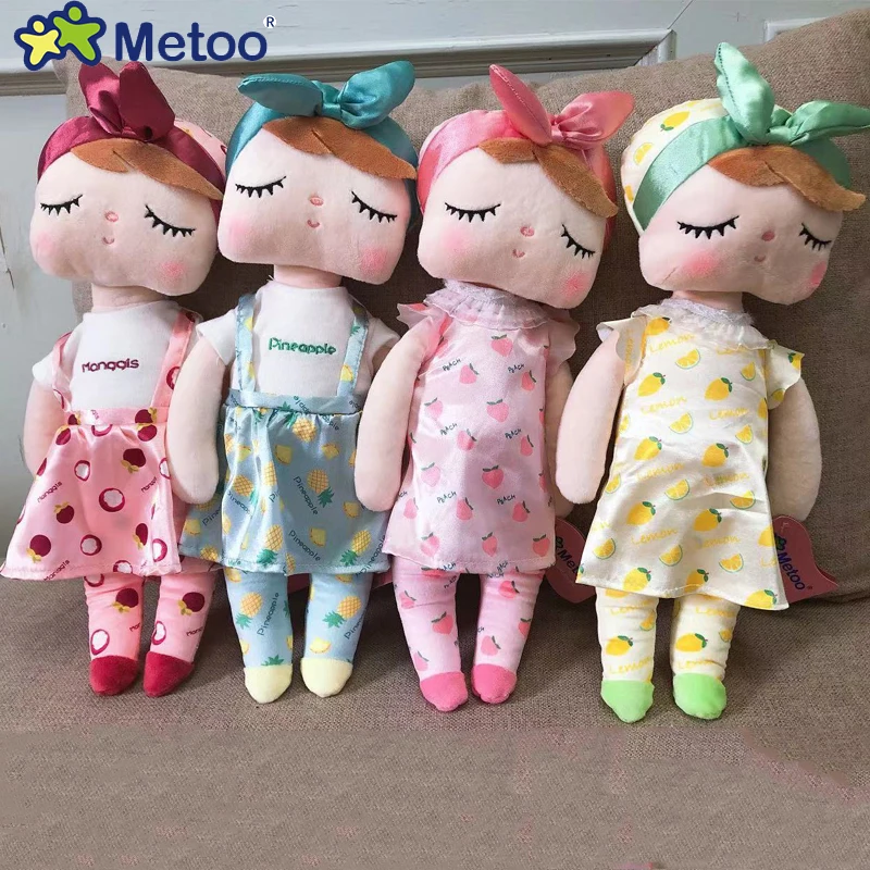 Metoo Fruit Dressing Dolls Plush&ampStuffed Sweet Rabbit Cute Animals For Kids Toys Angela Doll Girls Birthday Christmas Gift | Игрушки и