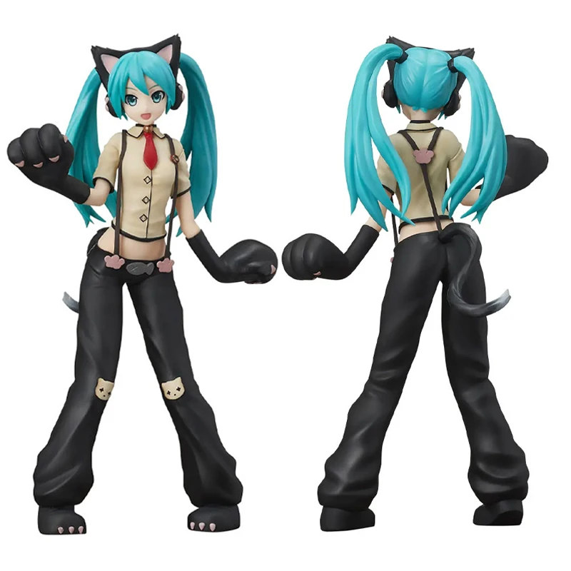23Cm Hatsune Miku Cat Ear Ver Limited Pvc Anime Action Figures Model Decoration Collection Toys Adult Doll Birthday Gift | Игрушки и