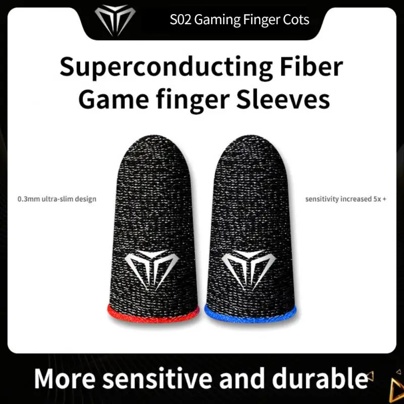 2pcs Fingertips for PUBG Games Press Touch Screen Sensitive Gaming Finger Glove Sleeve Non-slip Breathable Cover | Электроника