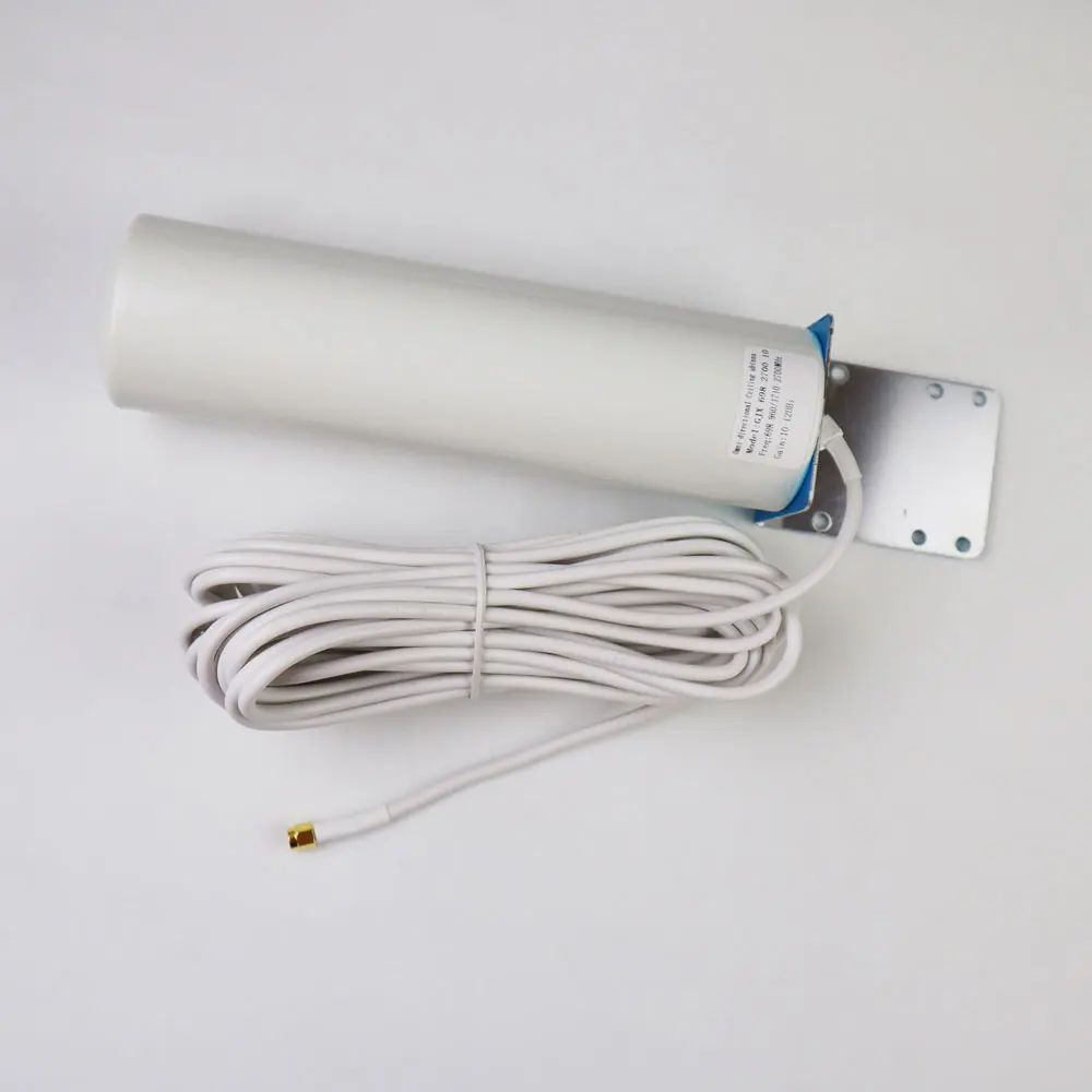 ZQTMAX 12dBi 2g 3g 4g Antenna For DCS CDMA GSM Booster UMTS WCDMA LTE data cellular repeater N FeMale - Цвет: SMA with 10m