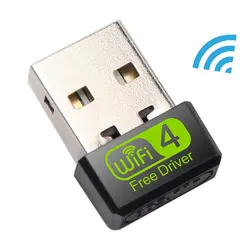 Mini adaptateur Wi Fi USB 150 Mbps, pour PC, dongle ethernet, carte réseau 2.4 Ghz, antenne/récepteur Wi Fi 