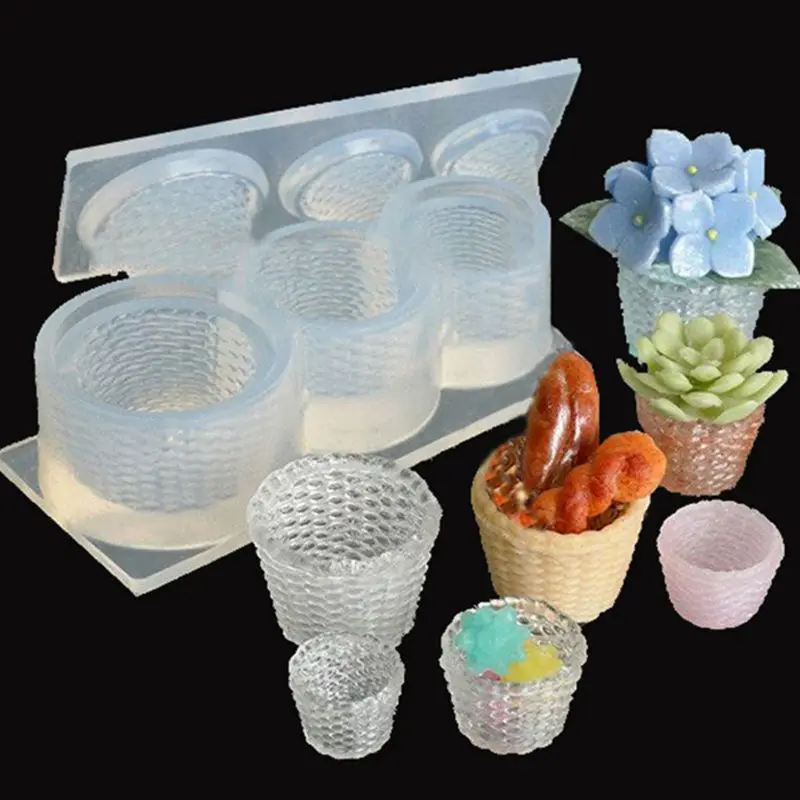 Новинка 3D фотокорзина мясистые зеленые формы для растений ювелирные изделия